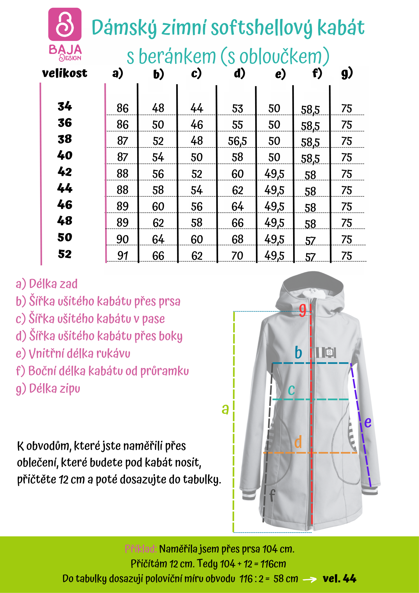 ZIMNÍ PRINCES S OBLOUČEKEM softshellový kabát